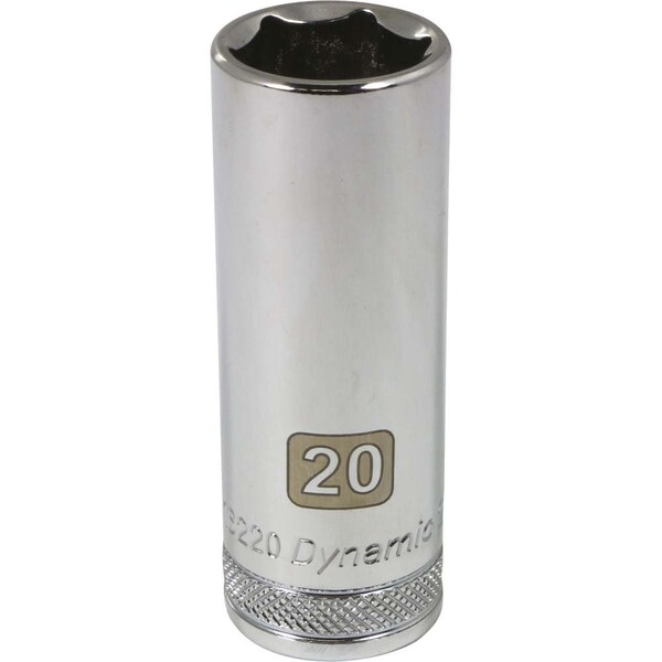 1/2" Drive, 20mm Metric Socket, 6 Points